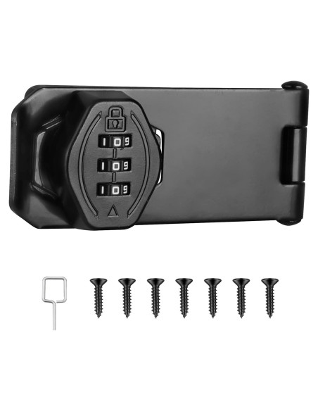 Cerradura de Combinación Torre Acogedora 10 cm Negra