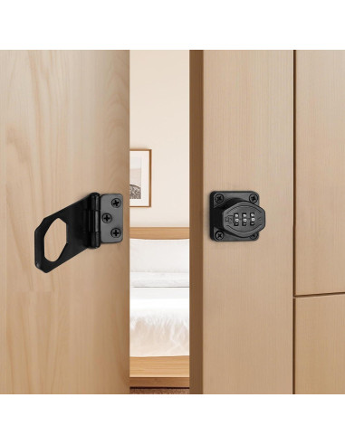 Cerradura de Combinación Torre Acogedora 10 cm Negra