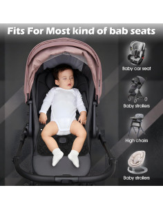 Protector de Asiento de Coche JEYODA 1982 Antideslizante Negro 2