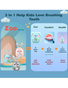 Cepillo de Dientes Eléctrico Infantil Geacker Koala02 360 IPX7 2