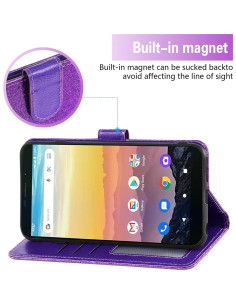 Funda Asuwish Plegable para Cricket Vision 3 y AT&T Calypso 2