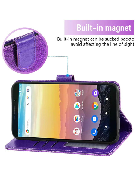 Funda Asuwish Plegable para Cricket Vision 3 y AT&T Calypso