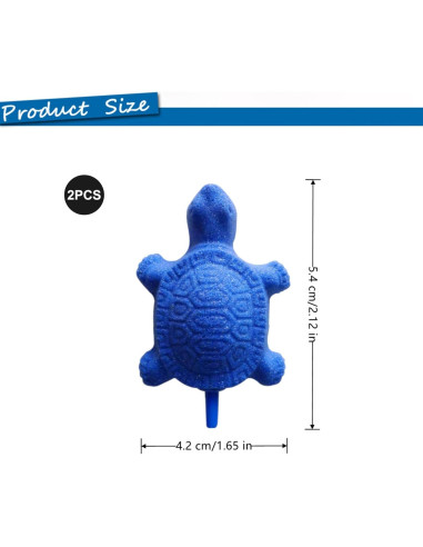 2 PCS Aerador de Acuario Peenbbop Azul 10.67x13.72 cm