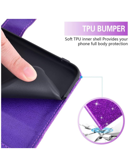 Funda Asuwish Plegable para Cricket Vision 3 y AT&T Calypso