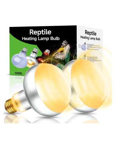 Paquete de 2 Bombillas de Calor 100W REPTITRIP para Reptiles