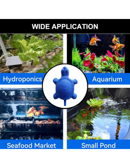 2 PCS Aerador de Acuario Peenbbop Azul 10.67x13.72 cm