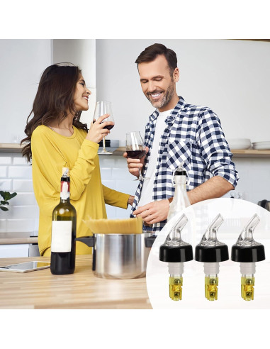 Vertedores de Botellas de Licor WUWEOT 12 Piezas 45 ml
