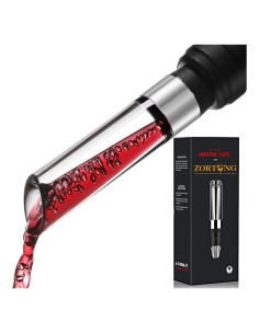 Aireador de Vino ZORTUNG Tubo de Acero Inoxidable 17cm