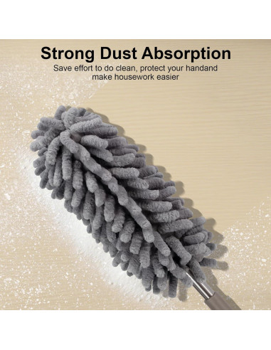 Plumero de Microfibra Loulicia con Mango Telescópico 76 cm