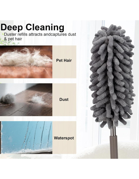 Plumero de Microfibra Loulicia con Mango Telescópico 76 cm