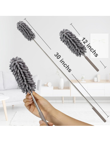Plumero de Microfibra Loulicia con Mango Telescópico 76 cm