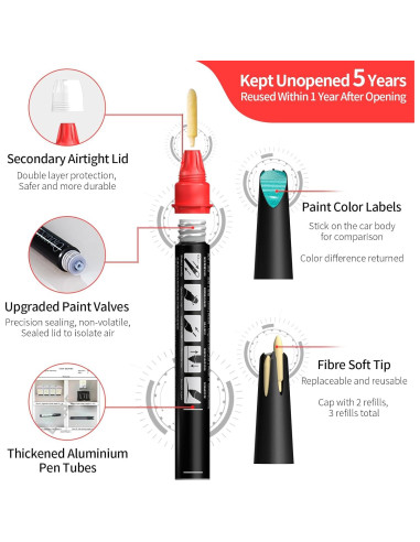 Pintura de Retoque Carhoo A75 Rojo Melbourne para BMW 16.5ml