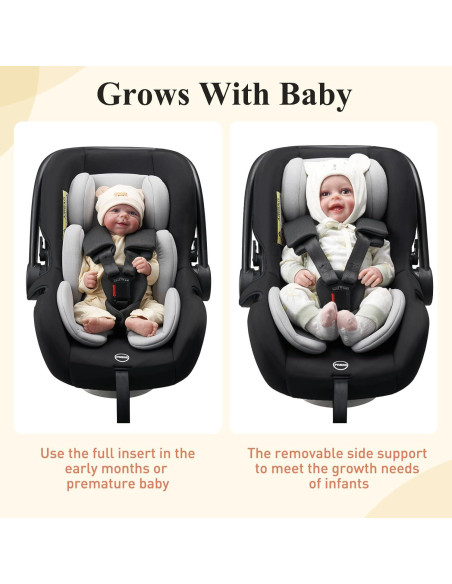 Inserto para Asiento de Auto Innokids Bebés Gris Claro