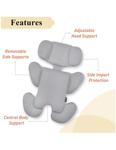 Inserto para Asiento de Auto Innokids Bebés Gris Claro