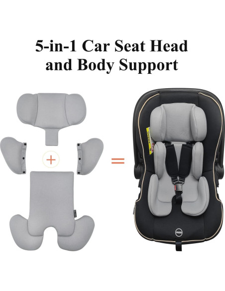 Inserto para Asiento de Auto Innokids Bebés Gris Claro