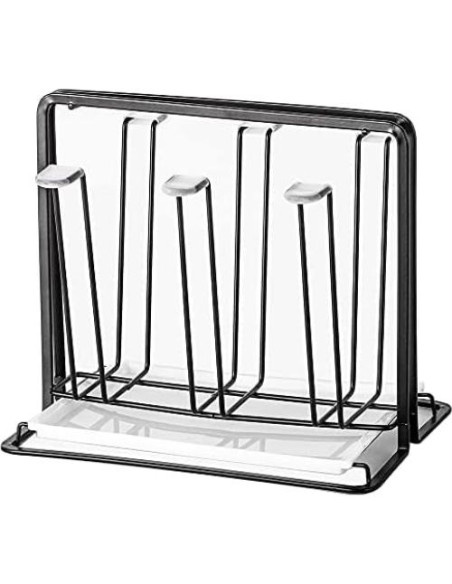 Soporte para Secar Tazas YISMAN de Acero Inoxidable Negro