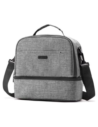 Bolsa Térmica para Leche Materna Lmbabter - Doble Capa Gris
