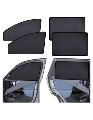 Sombrillas de Ventana KOCZIL Suede - Paquete de 4, Protección UV