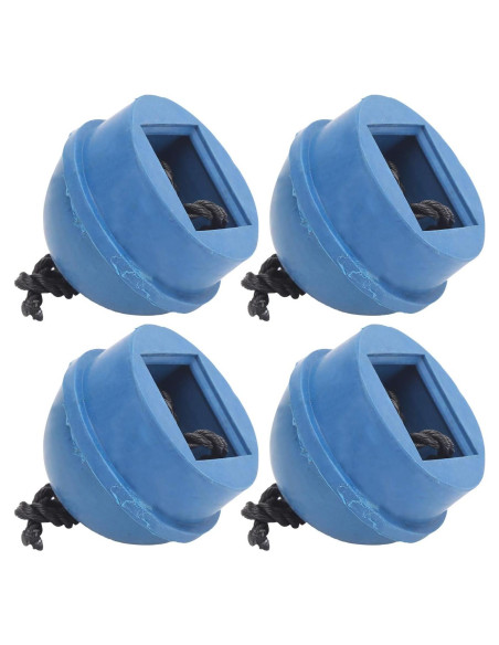 Soporte de Tiza para Cue Dilwe - 4 Piezas de Goma Azul