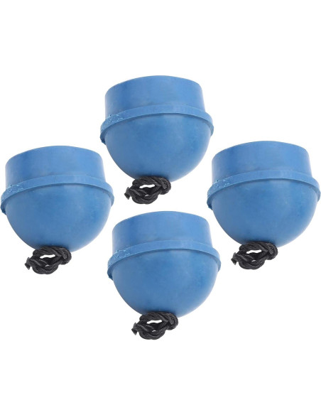 Soporte de Tiza para Cue Dilwe - 4 Piezas de Goma Azul