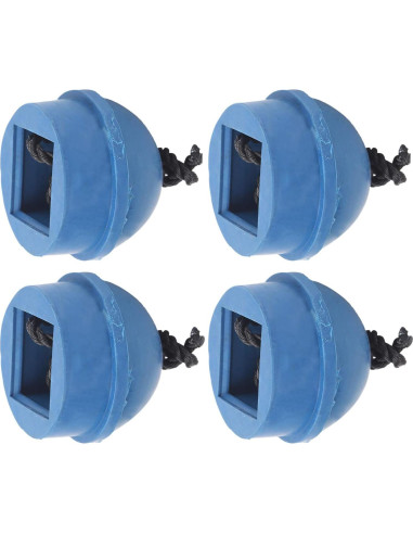 Soporte de Tiza para Cue Dilwe - 4 Piezas de Goma Azul