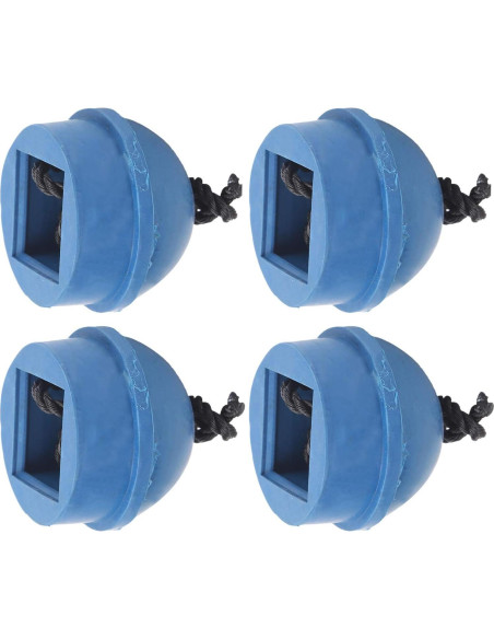 Soporte de Tiza para Cue Dilwe - 4 Piezas de Goma Azul
