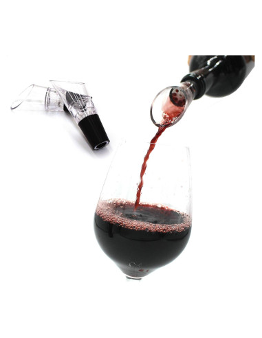 Vertedor de Vino Oxigenador Vintager - Paquete de 2, Sin Goteo