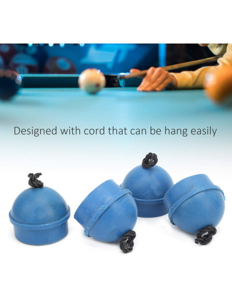 Soporte de Tiza para Cue Dilwe - 4 Piezas de Goma Azul