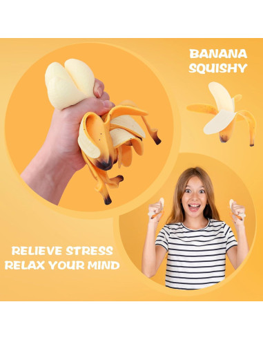 Juguete Antiestrés Squishy Plátano CNCBO 15 cm Aromatizado