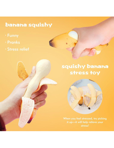 Juguete Antiestrés Squishy Plátano CNCBO 15 cm Aromatizado