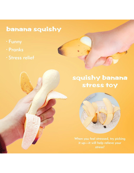 Juguete Antiestrés Squishy Plátano CNCBO 15 cm Aromatizado