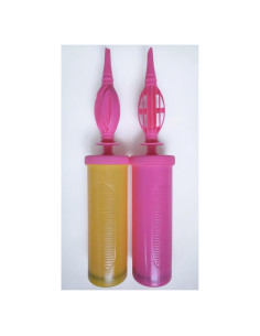 Bomba de Globo Manual Doble Acción Kerozoo 2 Piezas Multicolor