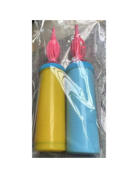 Bomba de Globo Manual Doble Acción Kerozoo 2 Piezas Multicolor