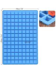Molde de Silicona Cuadrado ionEgg para Hielo y Chocolate 3 Pzs 2