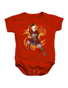 Monito Unisex Bebé 100% Algodón Rojo Avatar Zuko 6 Meses