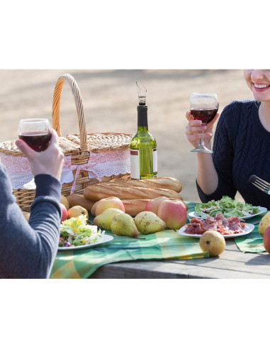 Vertedor de Vino Oxigenador Vintager - Paquete de 2, Sin Goteo