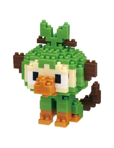 Nanoblock Grookey Pokémon - Kit de Construcción 190 Piezas