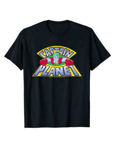 Camiseta Capitán Planeta Hombre - Logo Oficial Cartoon Network