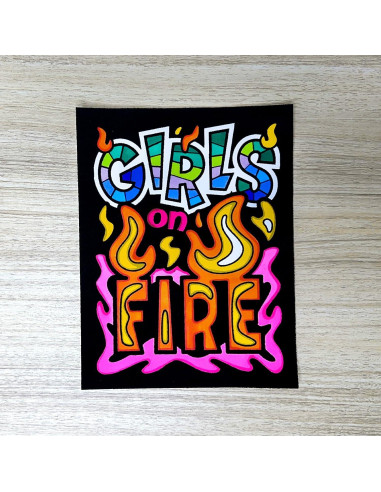 Pack de 18 Pósters de Colorear Terciopelo Difuso - Stuff2Color