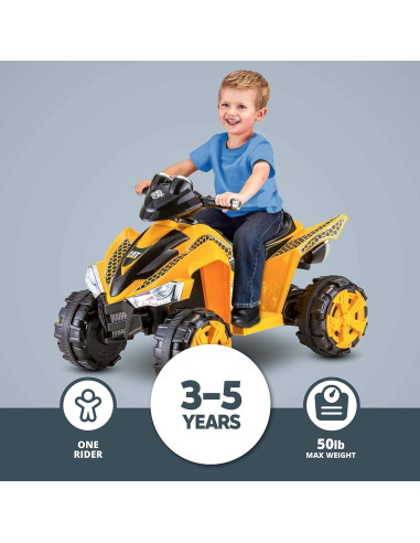 ATV de Poder Kid Trax CAT 6V para Niños 3-5 Años