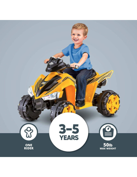 ATV de Poder Kid Trax CAT 6V para Niños 3-5 Años