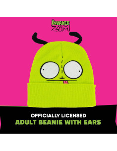Gorro Beanie Invader Zim GIR Verde con Orejas 2
