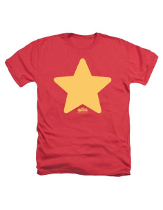 Camiseta Unisex Heather Steven Universe Popfunk - Mediana Roja