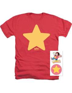 Camiseta Unisex Heather Steven Universe Popfunk - Mediana Roja 2