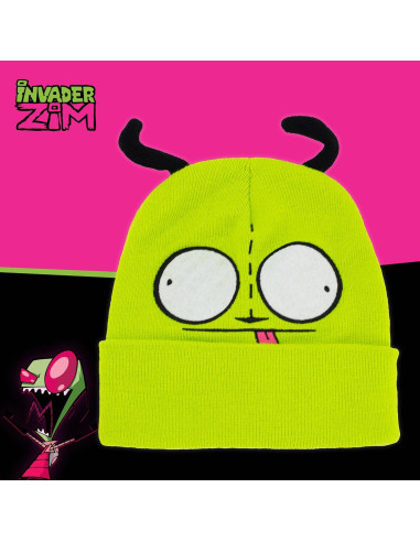 Gorro Beanie Invader Zim GIR Verde con Orejas