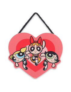 Cartel Decorativo de Pared Corazón Las Chicas Superpoderosas