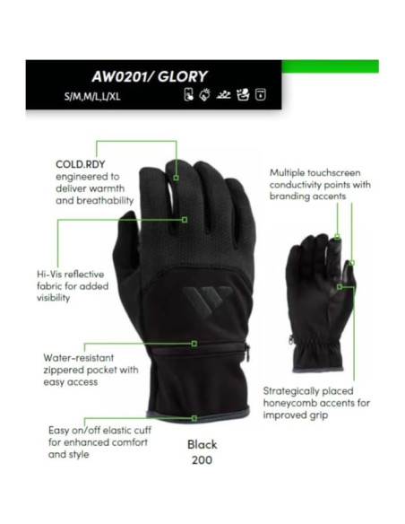 Guantes Reflectantes Adidas Winter Performance Voyager 2.0