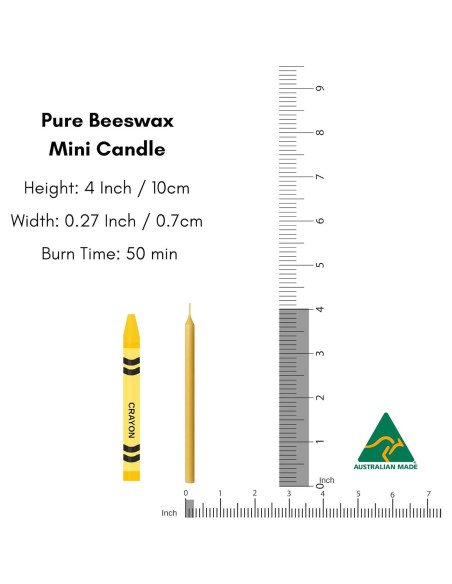 Set de Velas de Meditación Luxora 30pcs Cera de Abeja Pura