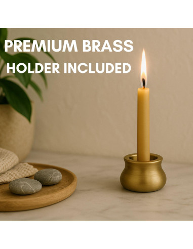 Set de Velas de Meditación Luxora 30pcs Cera de Abeja Pura