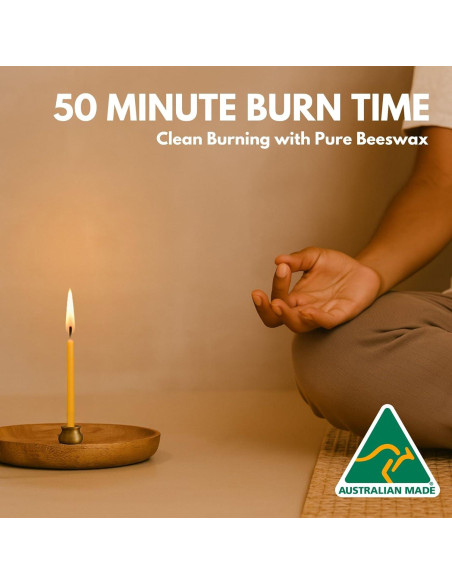 Set de Velas de Meditación Luxora 30pcs Cera de Abeja Pura